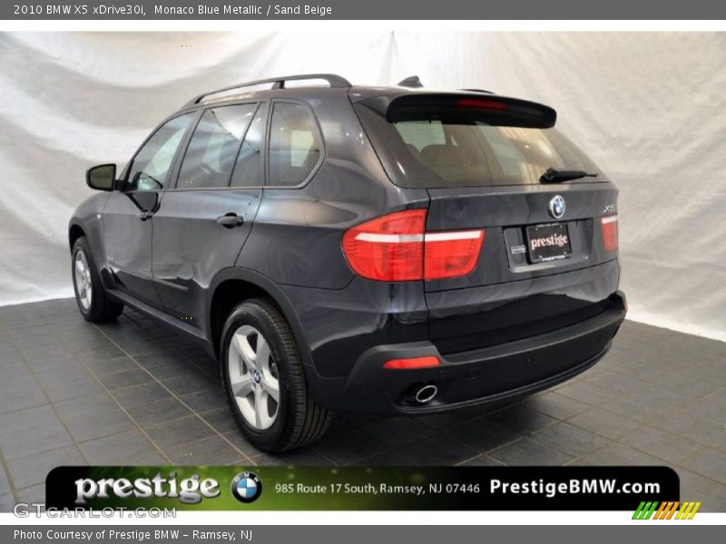 Monaco Blue Metallic / Sand Beige 2010 BMW X5 xDrive30i
