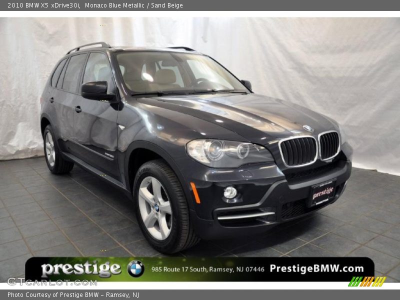 Monaco Blue Metallic / Sand Beige 2010 BMW X5 xDrive30i