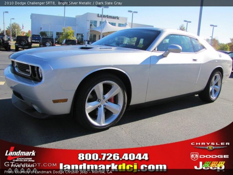 Bright Silver Metallic / Dark Slate Gray 2010 Dodge Challenger SRT8