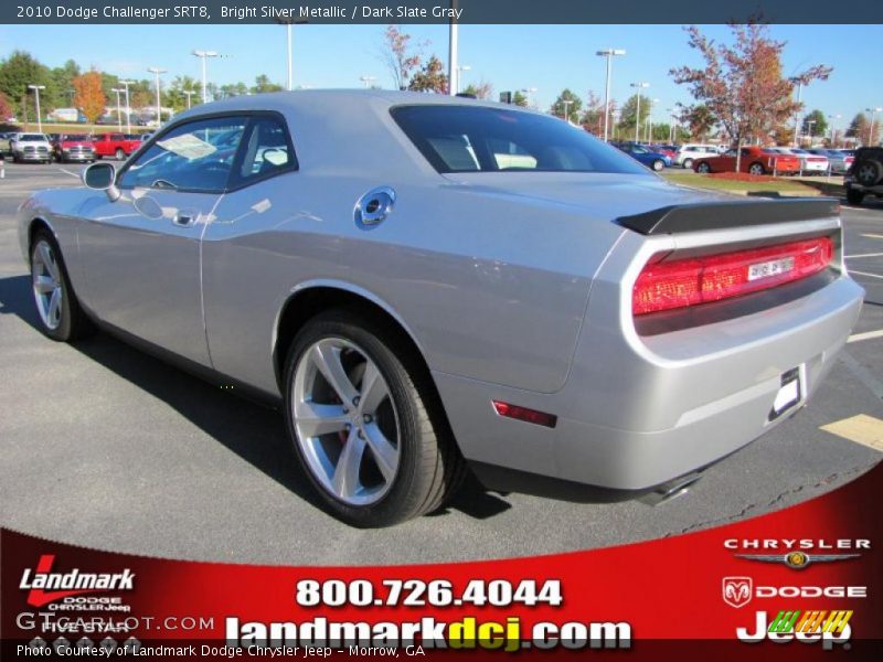 Bright Silver Metallic / Dark Slate Gray 2010 Dodge Challenger SRT8