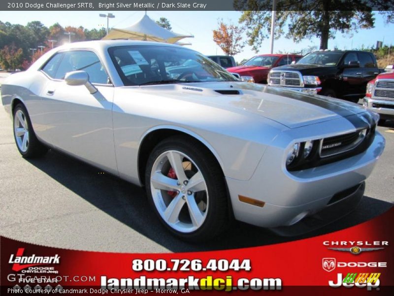 Bright Silver Metallic / Dark Slate Gray 2010 Dodge Challenger SRT8