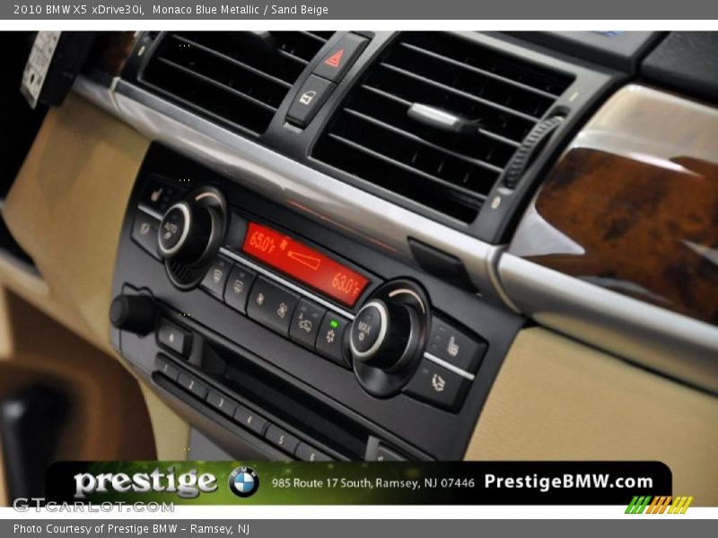 Monaco Blue Metallic / Sand Beige 2010 BMW X5 xDrive30i