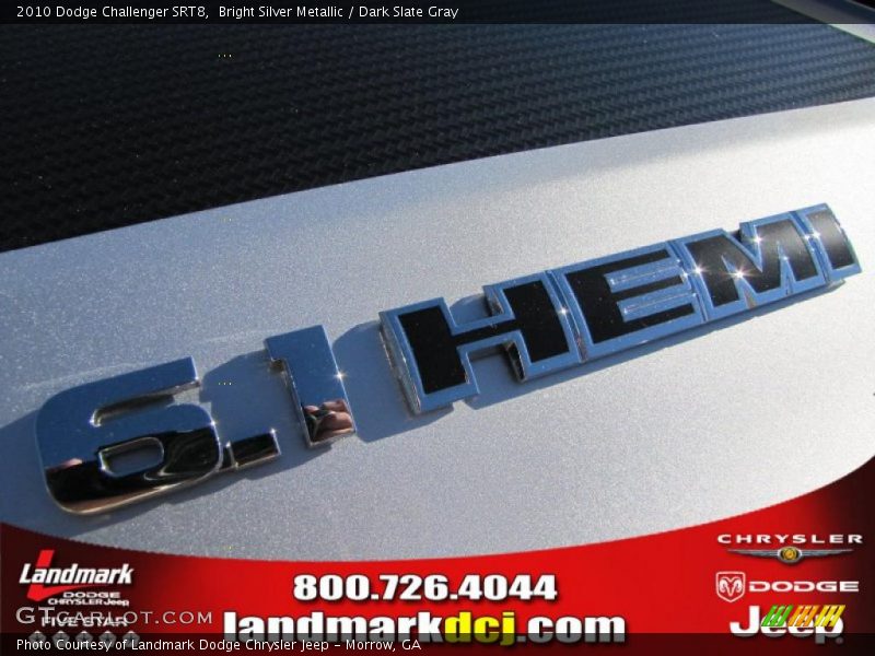 Bright Silver Metallic / Dark Slate Gray 2010 Dodge Challenger SRT8