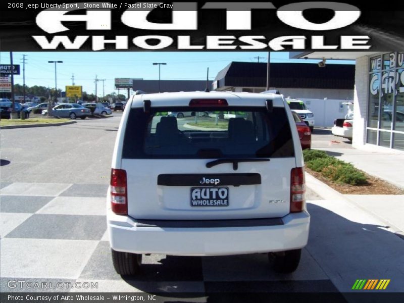 Stone White / Pastel Slate Gray 2008 Jeep Liberty Sport