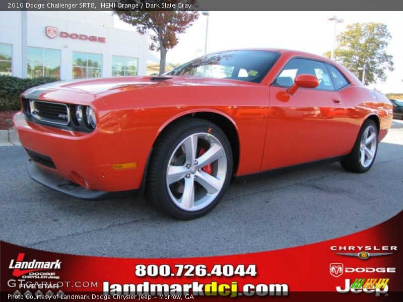HEMI Orange / Dark Slate Gray 2010 Dodge Challenger SRT8