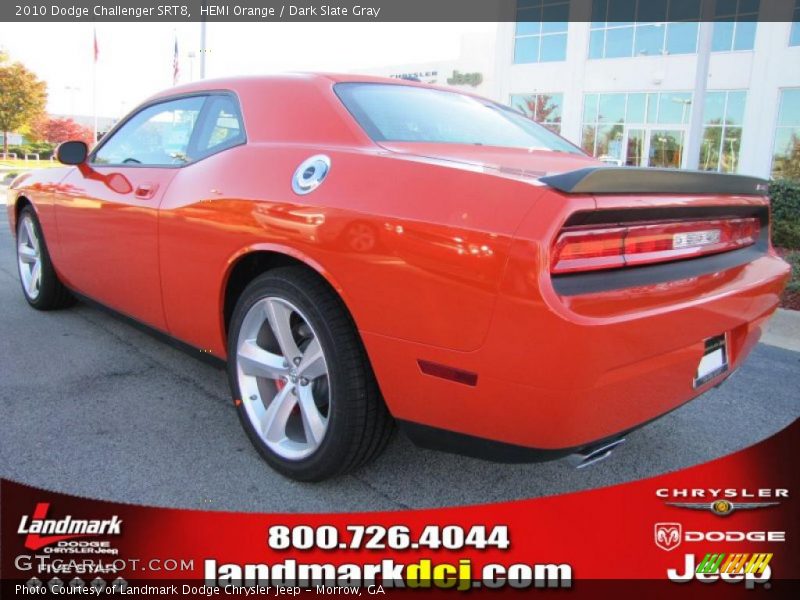 HEMI Orange / Dark Slate Gray 2010 Dodge Challenger SRT8
