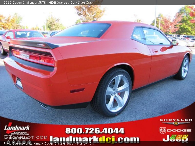 HEMI Orange / Dark Slate Gray 2010 Dodge Challenger SRT8
