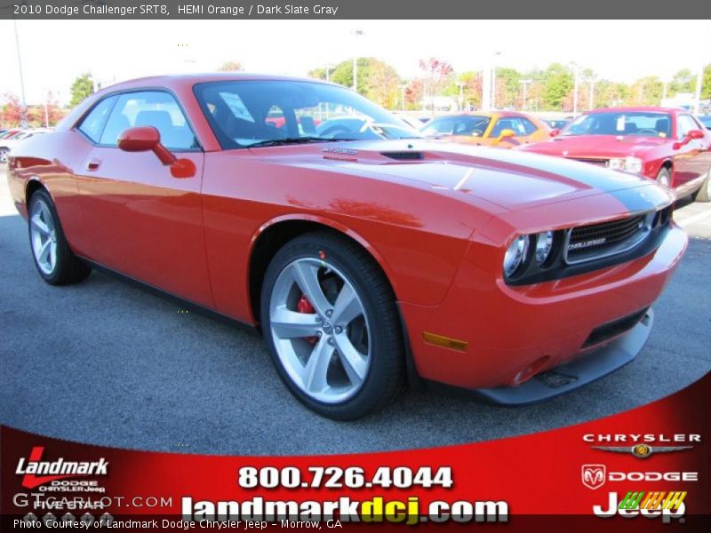 HEMI Orange / Dark Slate Gray 2010 Dodge Challenger SRT8