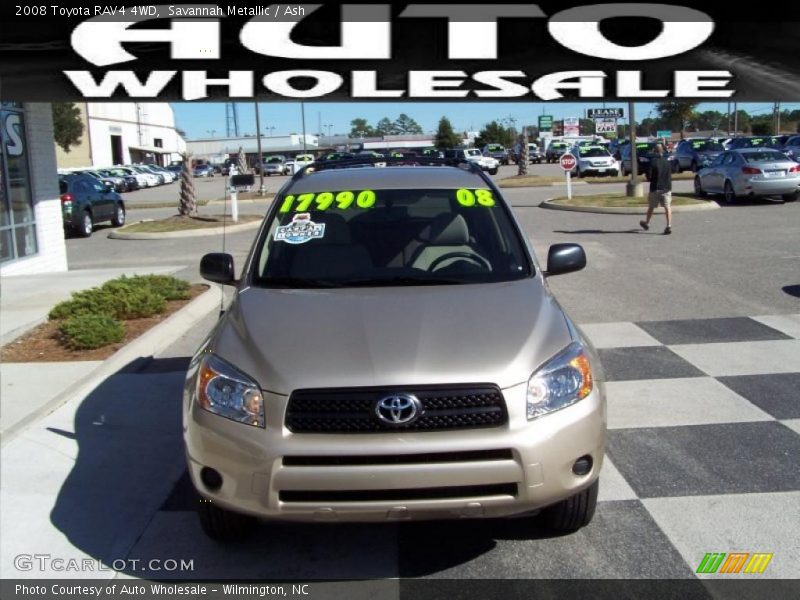 Savannah Metallic / Ash 2008 Toyota RAV4 4WD