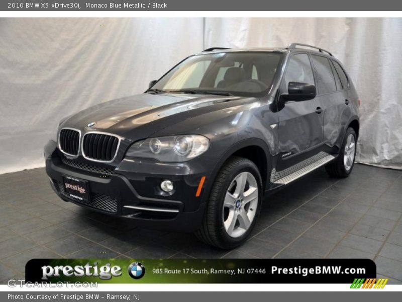 Monaco Blue Metallic / Black 2010 BMW X5 xDrive30i