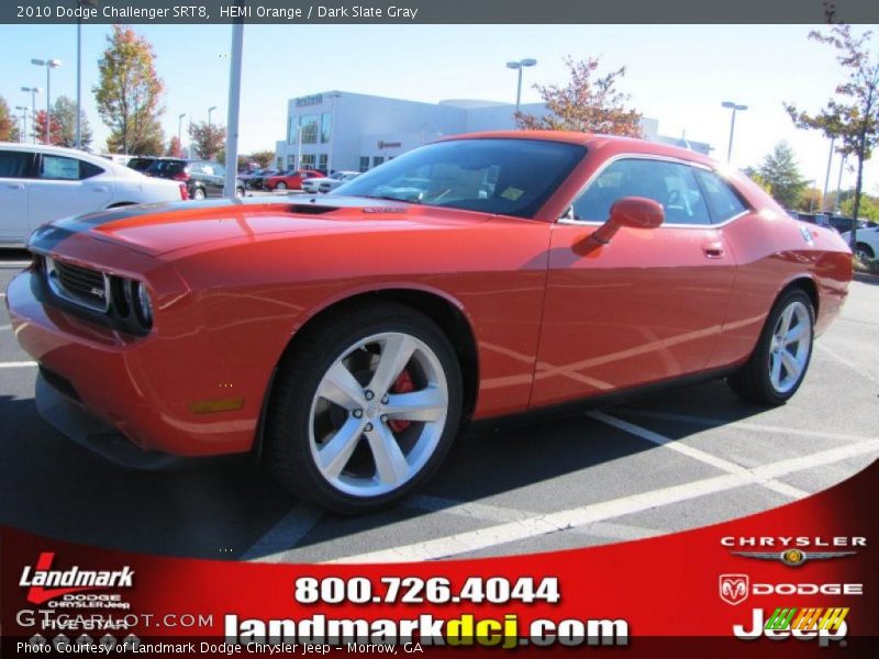 HEMI Orange / Dark Slate Gray 2010 Dodge Challenger SRT8