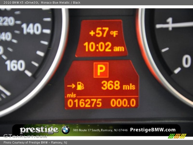 Monaco Blue Metallic / Black 2010 BMW X5 xDrive30i