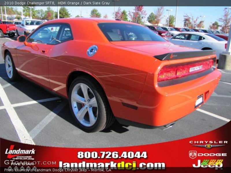 HEMI Orange / Dark Slate Gray 2010 Dodge Challenger SRT8