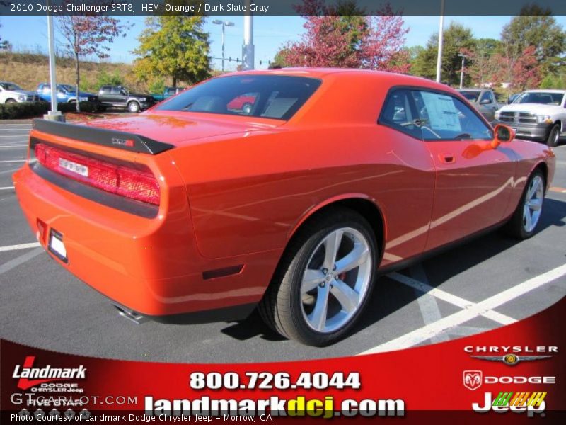 HEMI Orange / Dark Slate Gray 2010 Dodge Challenger SRT8