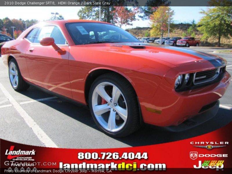 HEMI Orange / Dark Slate Gray 2010 Dodge Challenger SRT8