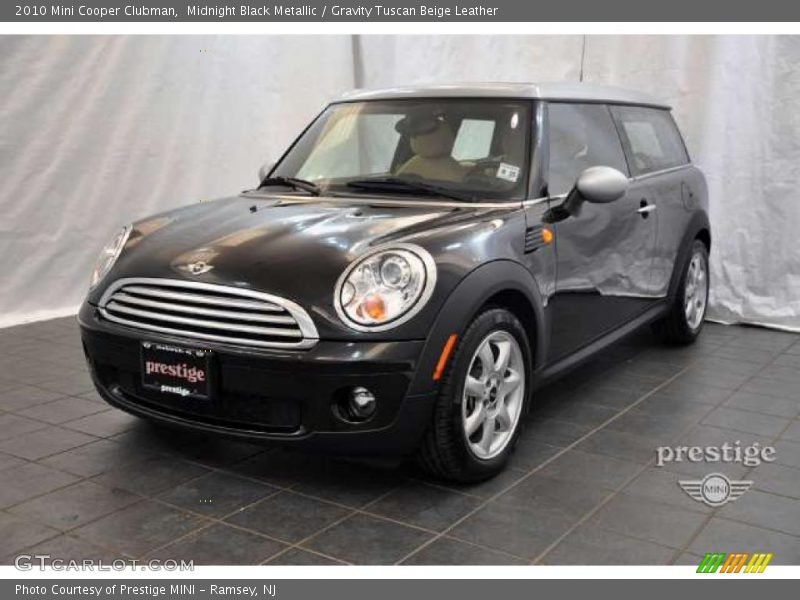Midnight Black Metallic / Gravity Tuscan Beige Leather 2010 Mini Cooper Clubman