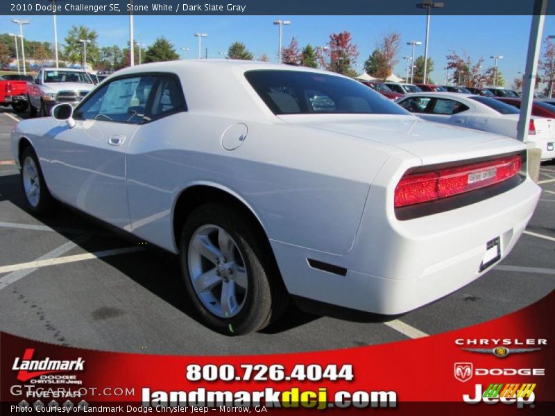 Stone White / Dark Slate Gray 2010 Dodge Challenger SE