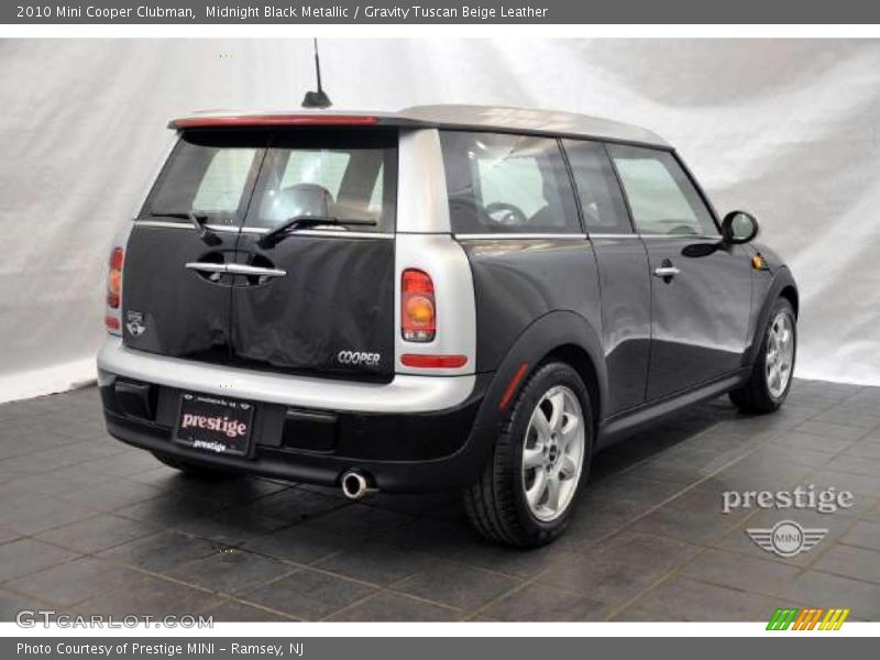 Midnight Black Metallic / Gravity Tuscan Beige Leather 2010 Mini Cooper Clubman