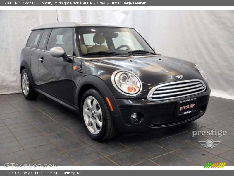 Midnight Black Metallic / Gravity Tuscan Beige Leather 2010 Mini Cooper Clubman