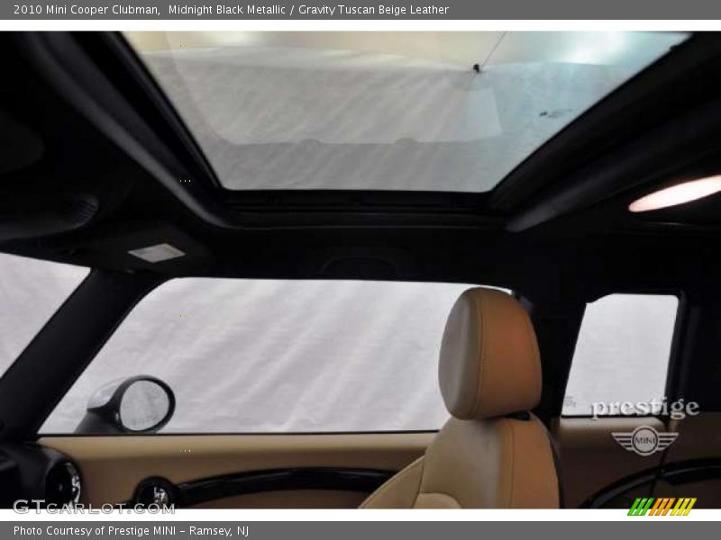 Midnight Black Metallic / Gravity Tuscan Beige Leather 2010 Mini Cooper Clubman