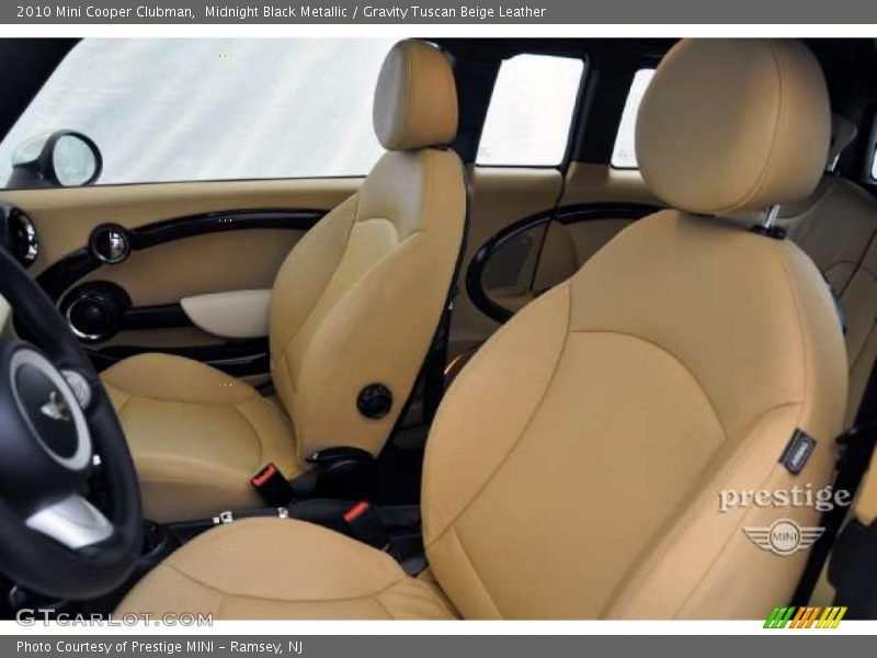 Midnight Black Metallic / Gravity Tuscan Beige Leather 2010 Mini Cooper Clubman