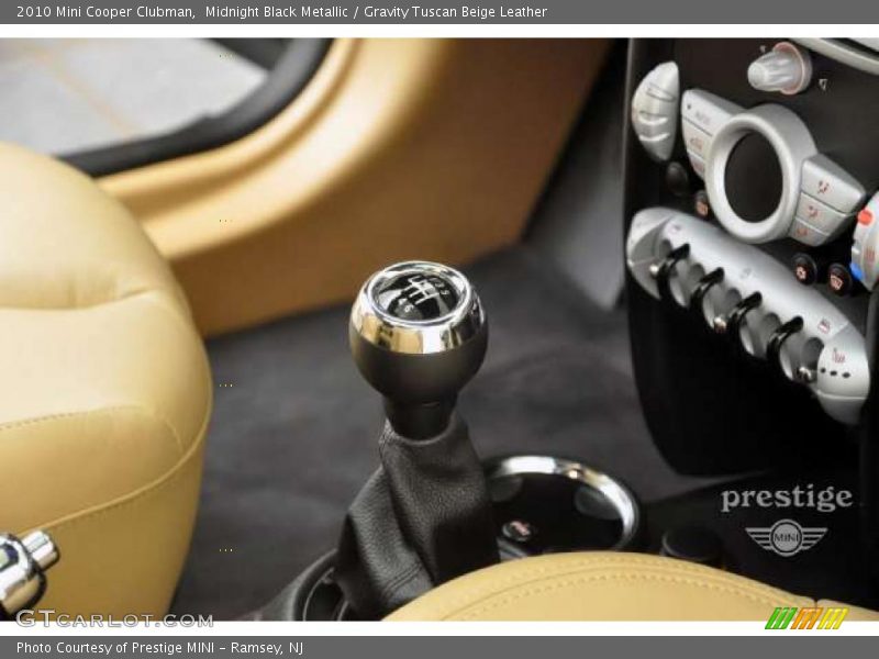Midnight Black Metallic / Gravity Tuscan Beige Leather 2010 Mini Cooper Clubman
