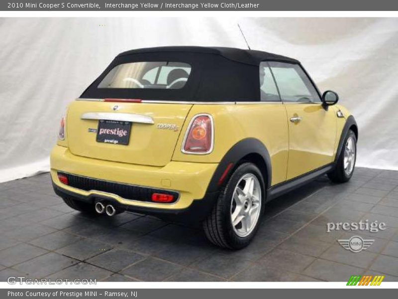 Interchange Yellow / Interchange Yellow Cloth/Leather 2010 Mini Cooper S Convertible