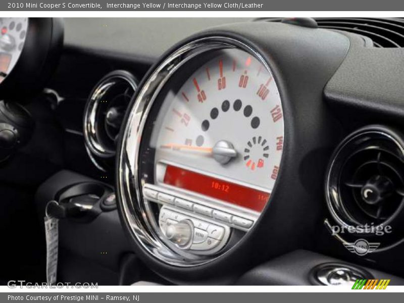Interchange Yellow / Interchange Yellow Cloth/Leather 2010 Mini Cooper S Convertible