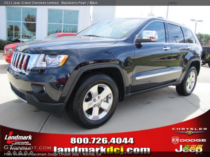 Blackberry Pearl / Black 2011 Jeep Grand Cherokee Limited