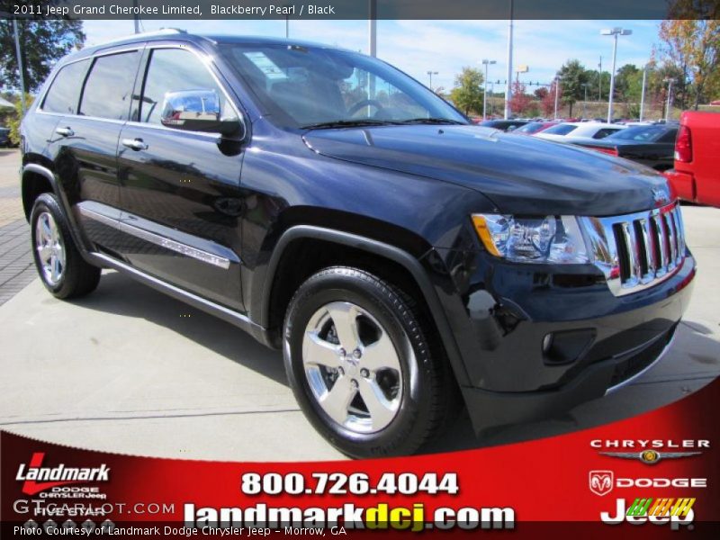 Blackberry Pearl / Black 2011 Jeep Grand Cherokee Limited