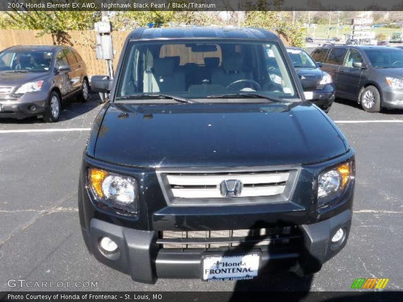 Nighthawk Black Pearl / Black/Titanium 2007 Honda Element EX AWD