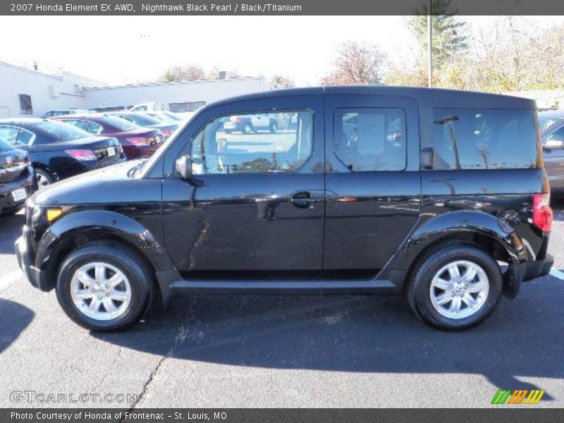 Nighthawk Black Pearl / Black/Titanium 2007 Honda Element EX AWD