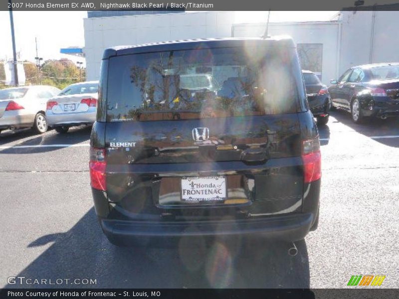 Nighthawk Black Pearl / Black/Titanium 2007 Honda Element EX AWD