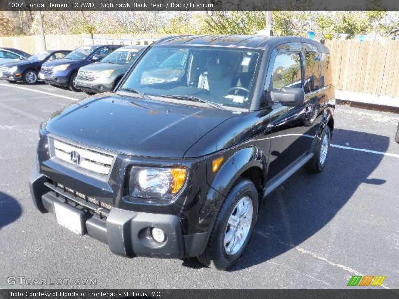 Nighthawk Black Pearl / Black/Titanium 2007 Honda Element EX AWD