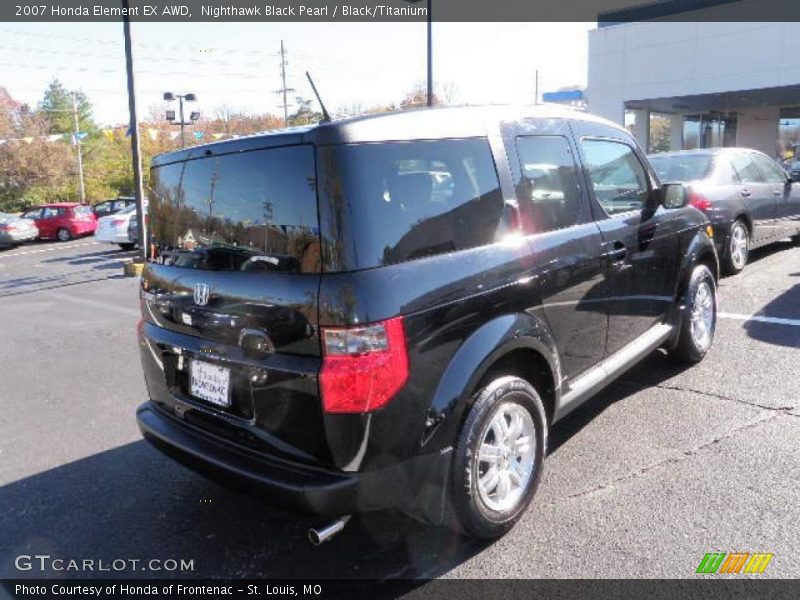 Nighthawk Black Pearl / Black/Titanium 2007 Honda Element EX AWD