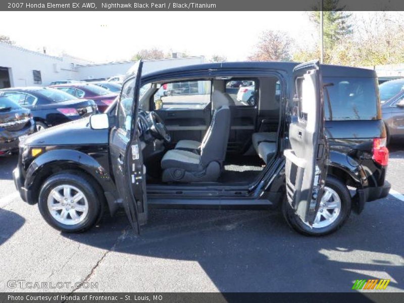 Nighthawk Black Pearl / Black/Titanium 2007 Honda Element EX AWD
