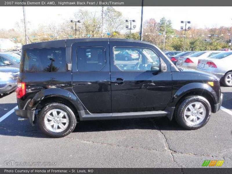 Nighthawk Black Pearl / Black/Titanium 2007 Honda Element EX AWD