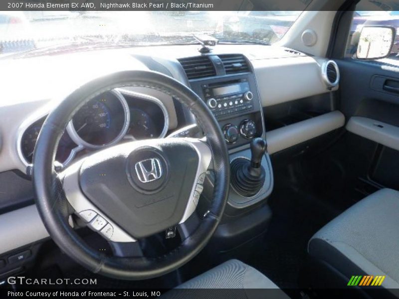 Nighthawk Black Pearl / Black/Titanium 2007 Honda Element EX AWD