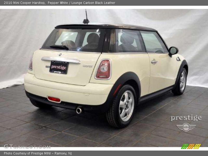 Pepper White / Lounge Carbon Black Leather 2010 Mini Cooper Hardtop