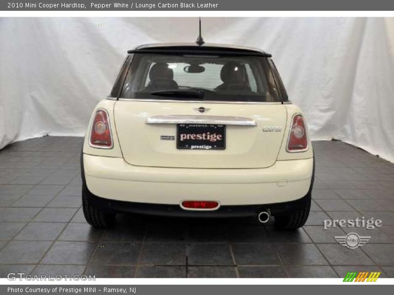 Pepper White / Lounge Carbon Black Leather 2010 Mini Cooper Hardtop