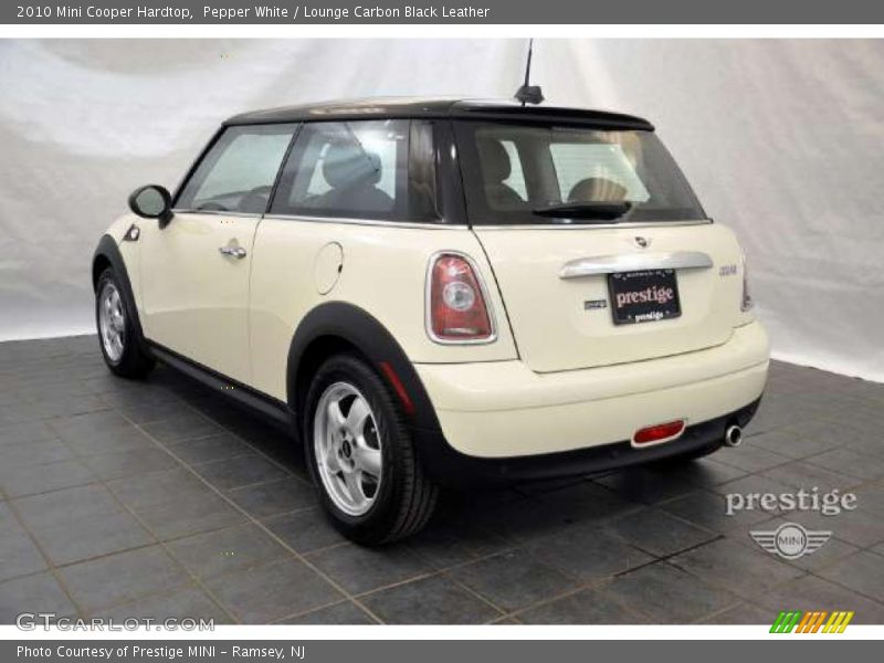 Pepper White / Lounge Carbon Black Leather 2010 Mini Cooper Hardtop