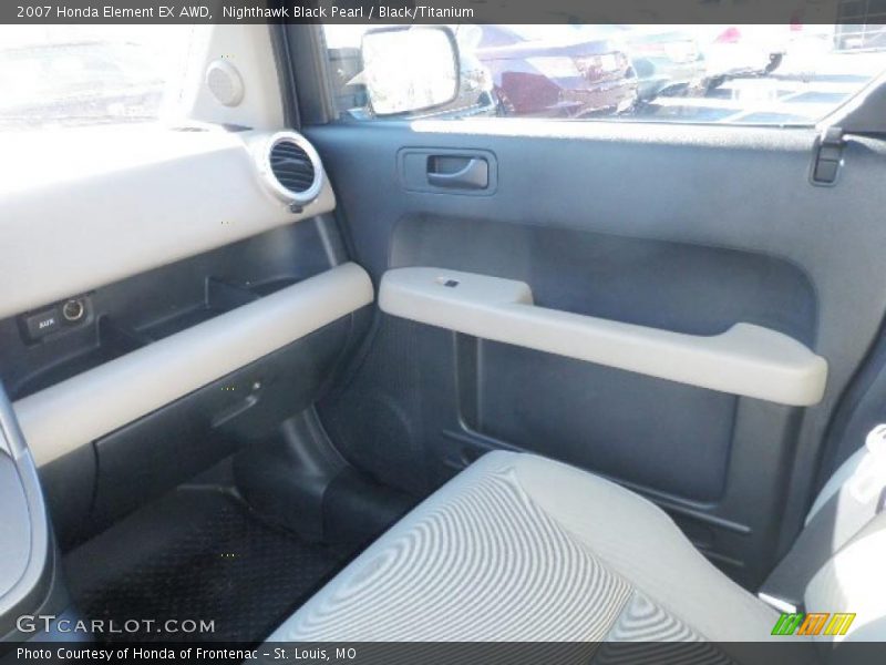Nighthawk Black Pearl / Black/Titanium 2007 Honda Element EX AWD