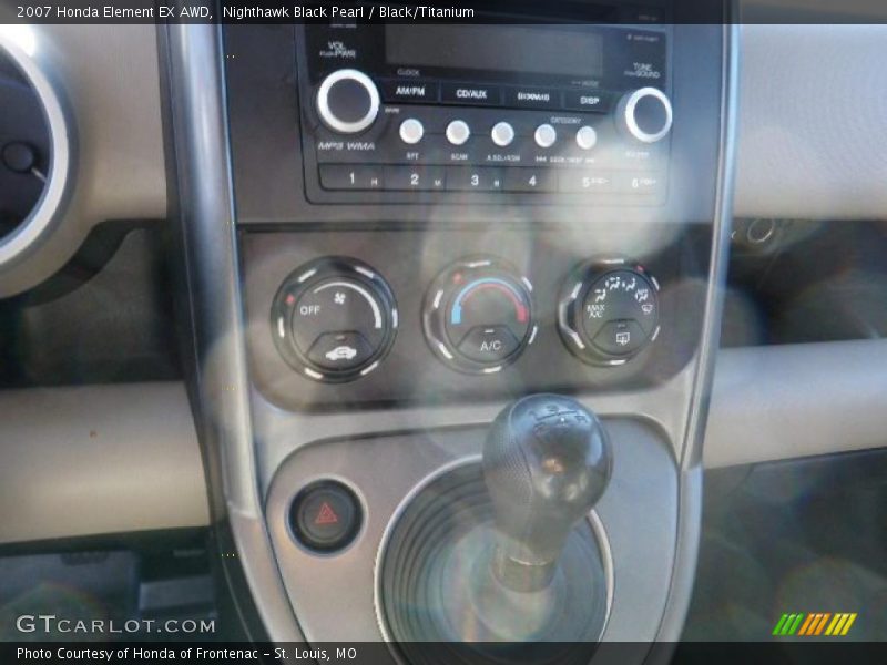 Nighthawk Black Pearl / Black/Titanium 2007 Honda Element EX AWD