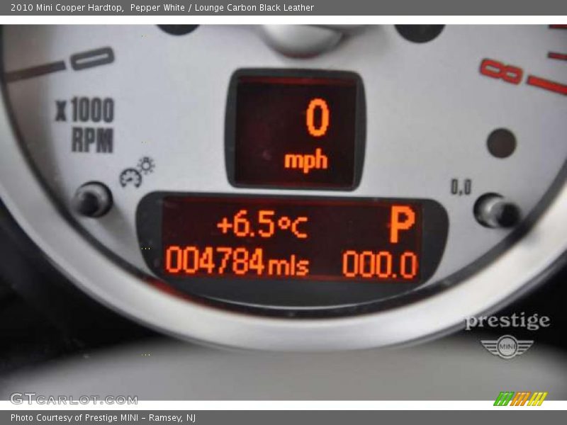 Pepper White / Lounge Carbon Black Leather 2010 Mini Cooper Hardtop