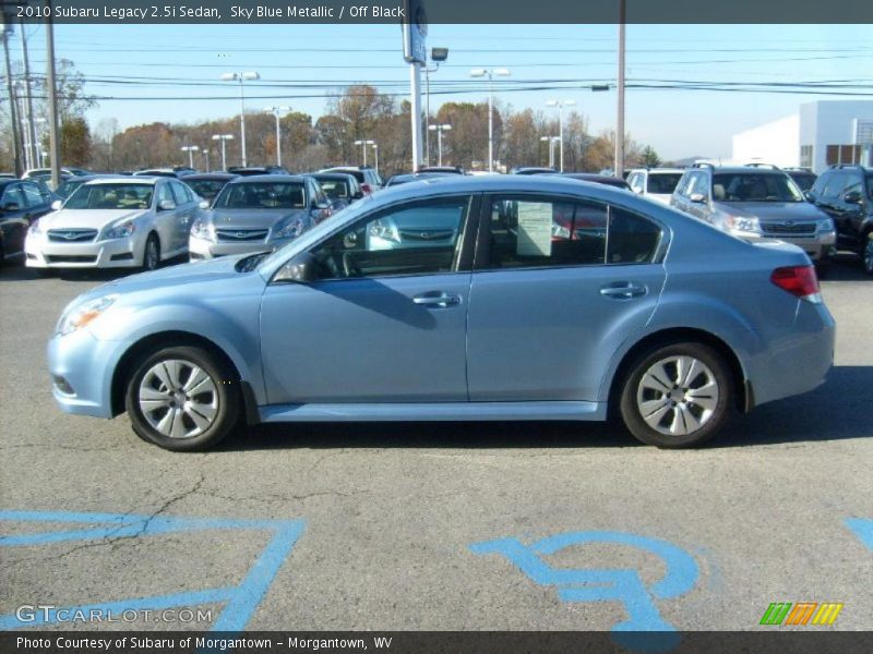 Sky Blue Metallic / Off Black 2010 Subaru Legacy 2.5i Sedan