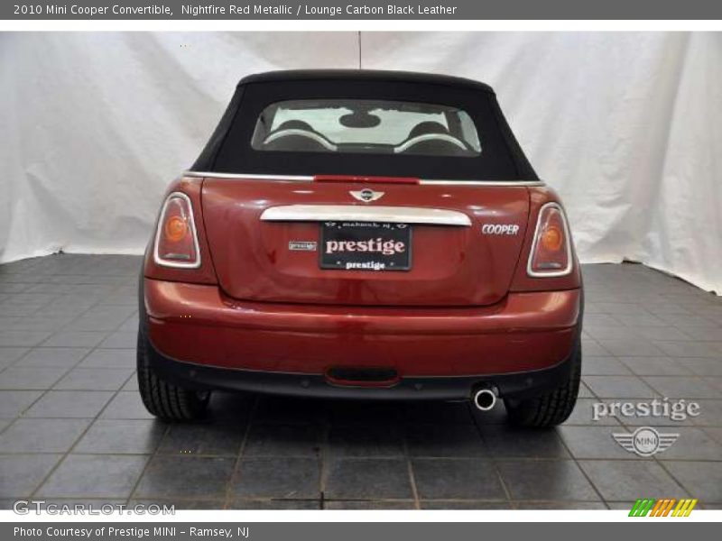 Nightfire Red Metallic / Lounge Carbon Black Leather 2010 Mini Cooper Convertible