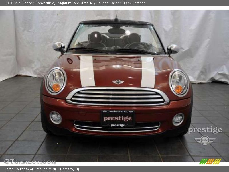 Nightfire Red Metallic / Lounge Carbon Black Leather 2010 Mini Cooper Convertible