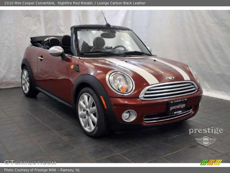 Nightfire Red Metallic / Lounge Carbon Black Leather 2010 Mini Cooper Convertible
