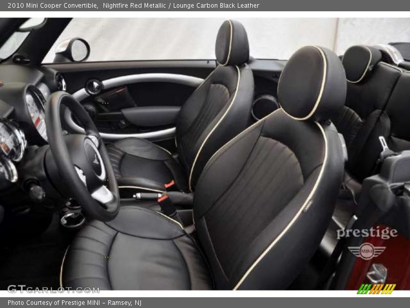 Nightfire Red Metallic / Lounge Carbon Black Leather 2010 Mini Cooper Convertible