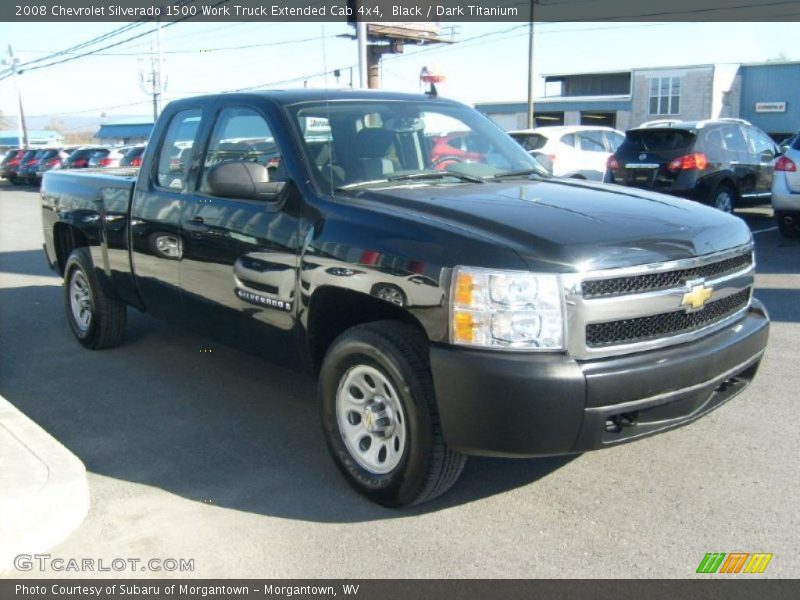 Black / Dark Titanium 2008 Chevrolet Silverado 1500 Work Truck Extended Cab 4x4